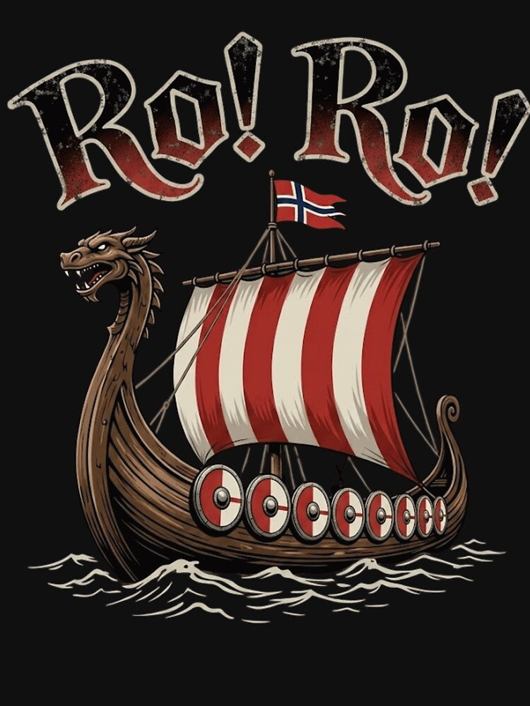 Ro Ro Norway Viking Ship - Norwegian Soccer Football Fan Supporter Chant by haitrieuic96 Unisex , , , Long Sleeve Tee