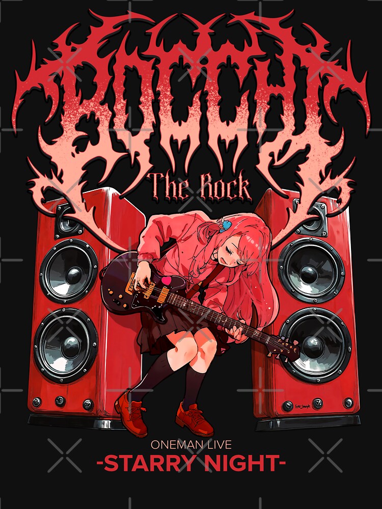 Bocchi Heavy Metal Art by Tokyo Retro