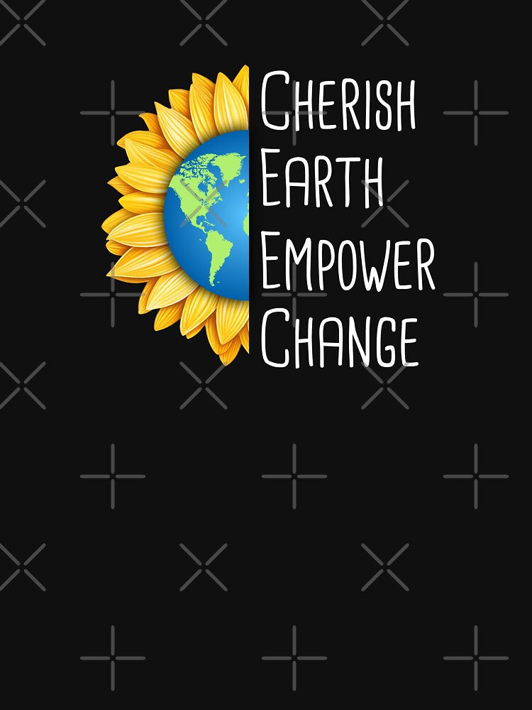 Cherish Earth, Empower Change Environmental Protection Positive Sentence by FemiBiutti