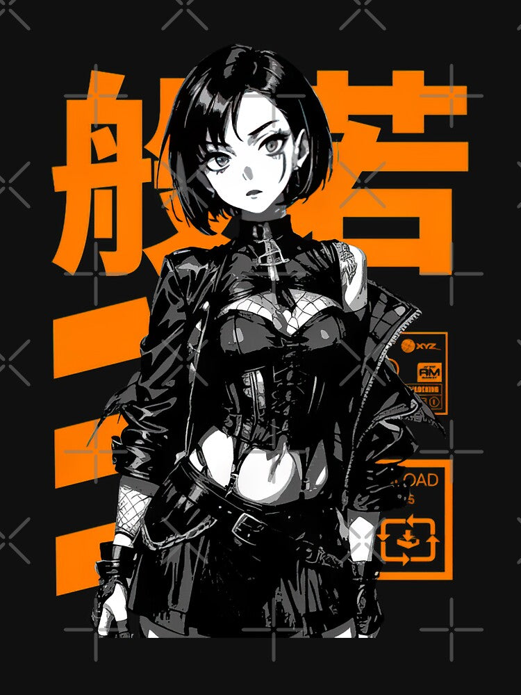 Cyberpunk Anime | Japan Streetwear | Japanese Manga Aesthetic #739 by mika-gallery Unisex , , , Long Sleeve Tee