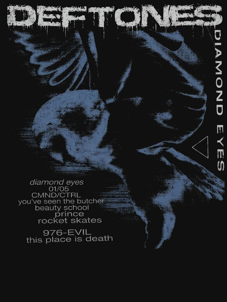 Deftones Diamond Eyes Album Vintage Nu Metal Band Graphic T-Shirt by blawdi