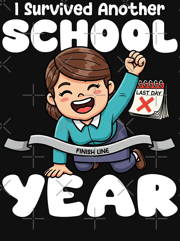 I SURVIVED ANOTHER SCHOOL YEAR - TEACHER GIFT by KEF Custom