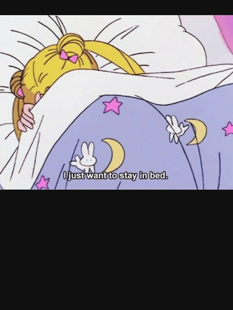 I just want to stay in bed -Sailor Moon Aesthetic Classic . by RachelDurrance