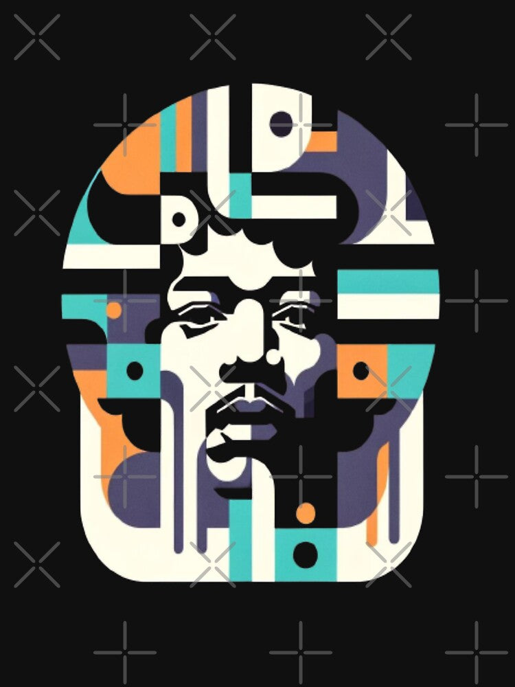 Abstract Guitar Legend - jimmy hendrix by Hudoges