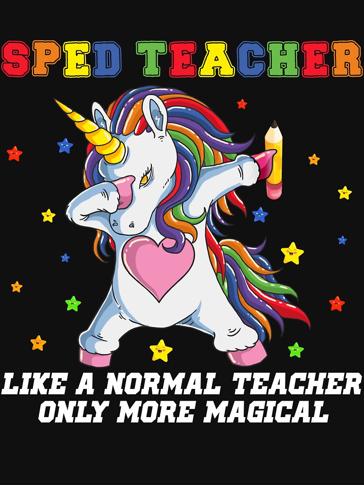 Special Education Teacher Dabbing Unicorn Back To School by moonligh1996
