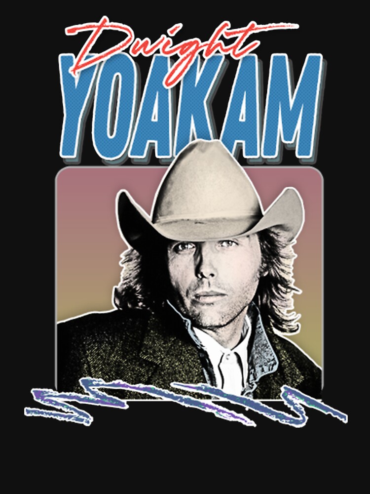 Dwight Yoakam 80s Styled Retro Design by HesselEmely