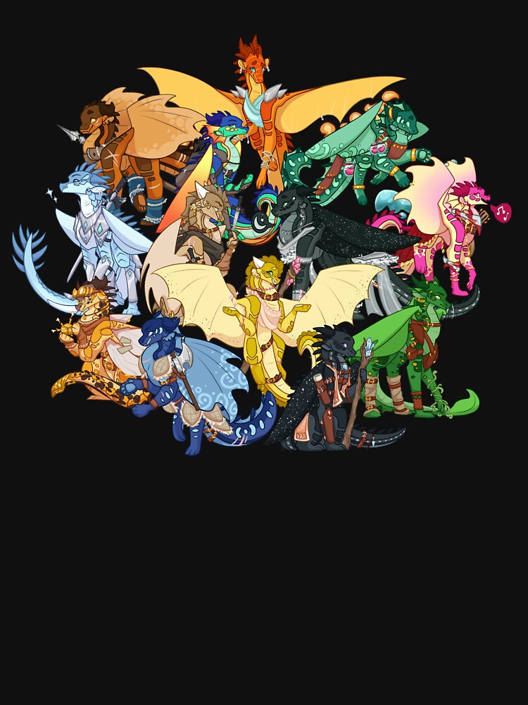 Wings of Fire as D&D Characters by BlessedBlossom