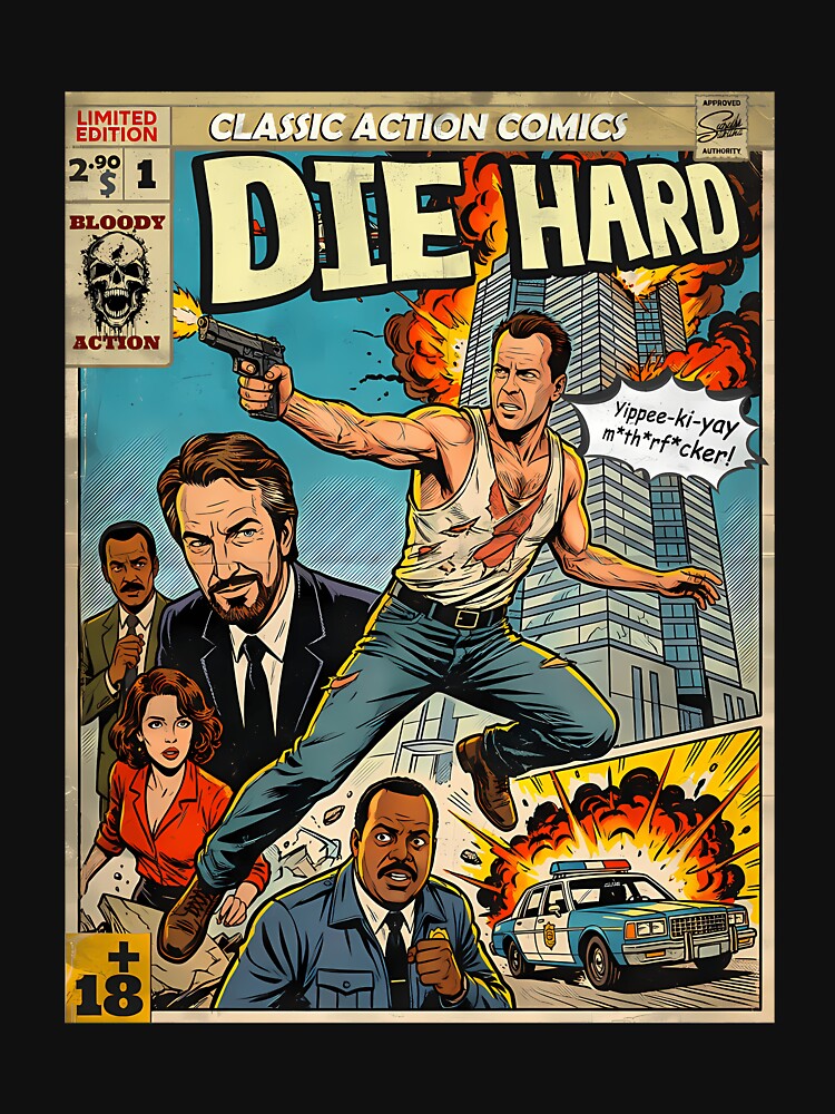 Die Hard Vintage Movie by ImaginableAI
