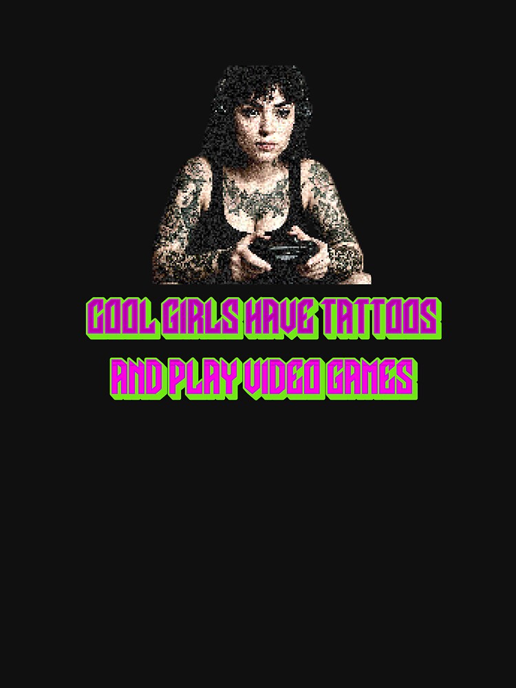 Tattooed Girl Gamer by FreakNRetro