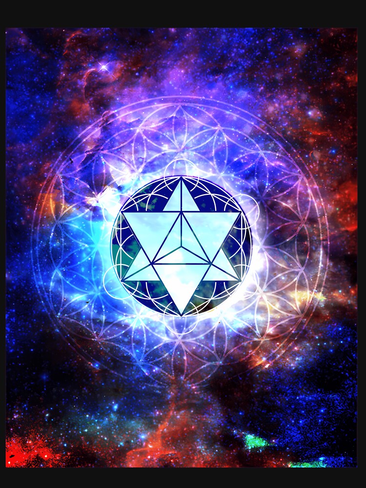 Sacred Geometry Merkaba Abstract by jyabbmgxek27