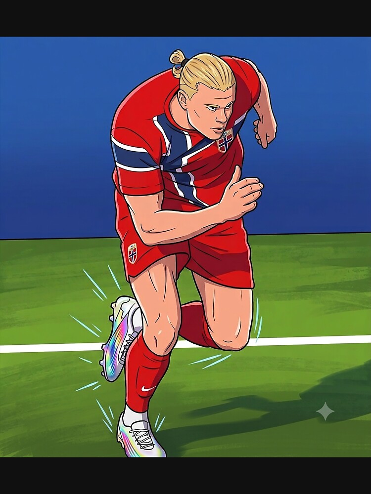 Erling Haaland is listed at 6’4” and nearly 200 pounds anime by DonetTrent Unisex , , , Long Sleeve Tee