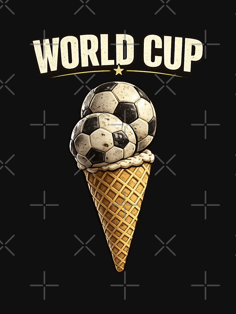 World cup ice cream cone football by vecart34 Unisex , , , Long Sleeve Tee
