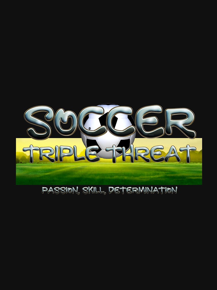 Soccer Triple by teepossible Unisex , , , Long Sleeve Tee