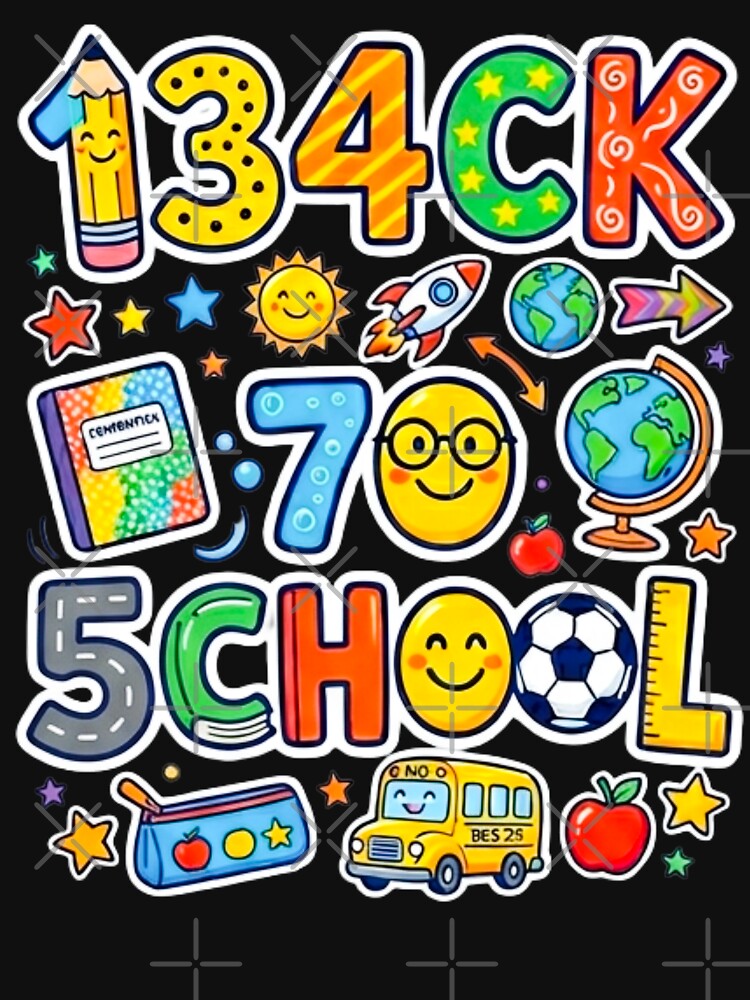 Back To School Leetspeak 1345CK 70 5CH00L Funny Student Teacher Gift by 519xdesign