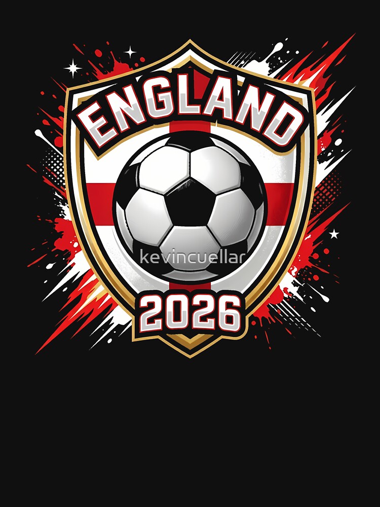 England Fan T‑Shirt world Soccer Cup 2026 UK outfit Essential by kevincuellar Unisex , , , Long Sleeve Tee