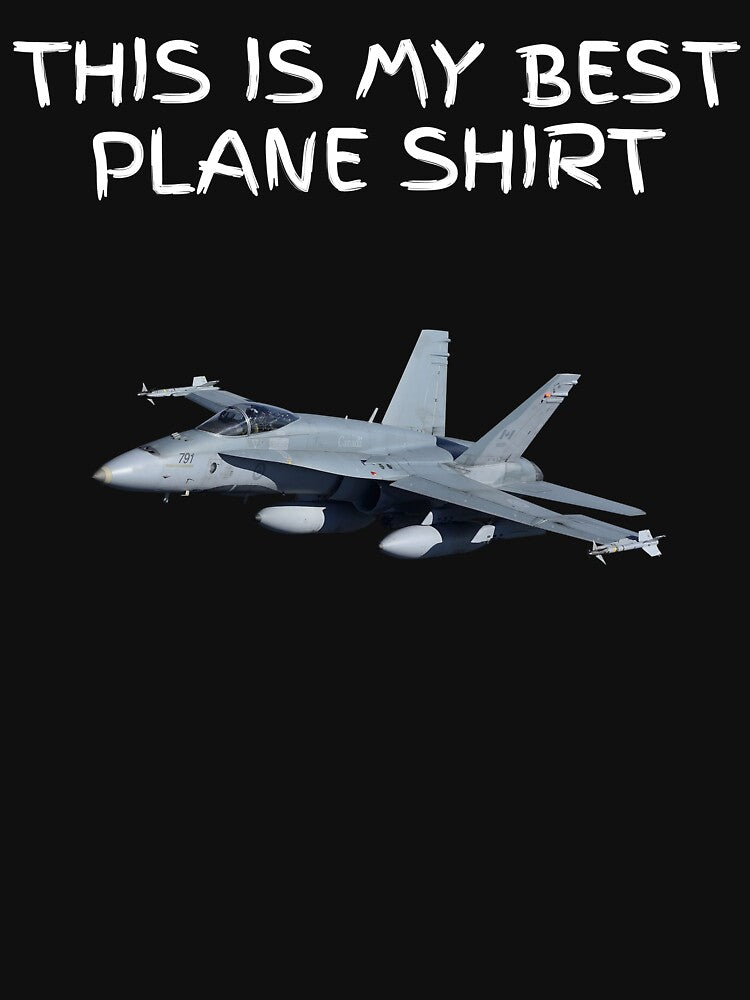 This Is My Only Plane t shirt, pun wordplay joke , by R B Chrystal