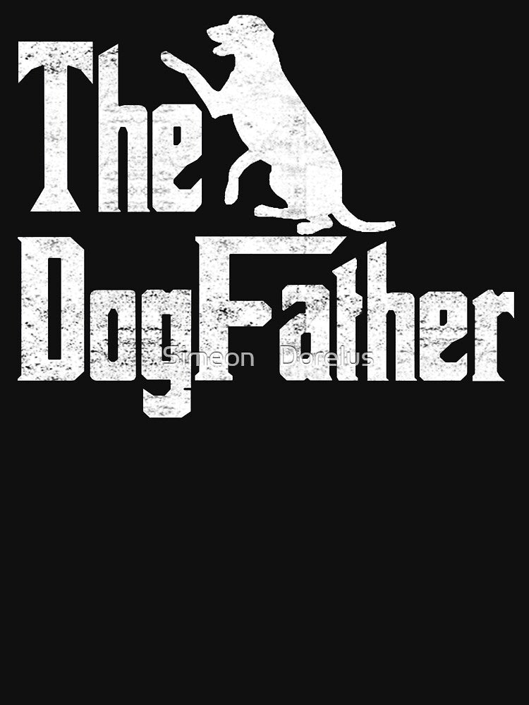 Cool Dog Dad Dog Father Shirt The DogFather - Basset Hound Dog Lover by Simeon	 Dorelus