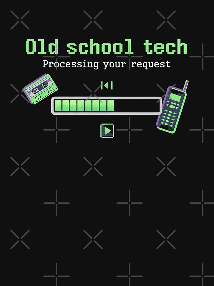 Old School Tech Processing Your Request Programmer Developer Retro Computing Enthusiast #1951 by pple-frame