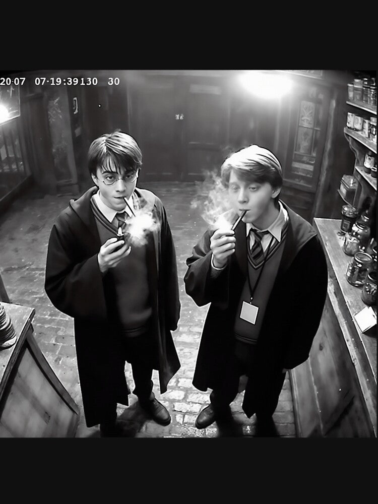 Harry And Ron Smoking Camera by FredaAllred