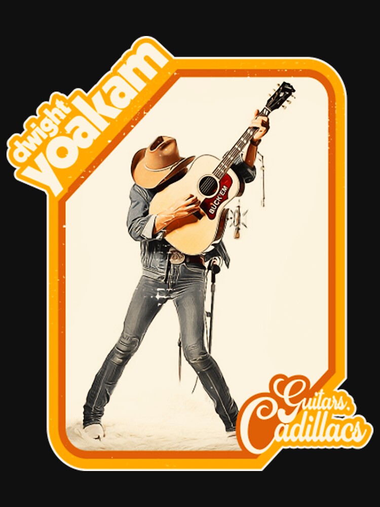 Dwight Yoakam Guitars Cadillacs Retro by JohnathonWalter