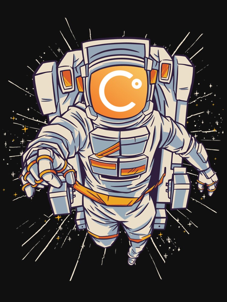 Celsius Crypto Tee, Celsius Astronaut to Moon by DrunkGirlD1901