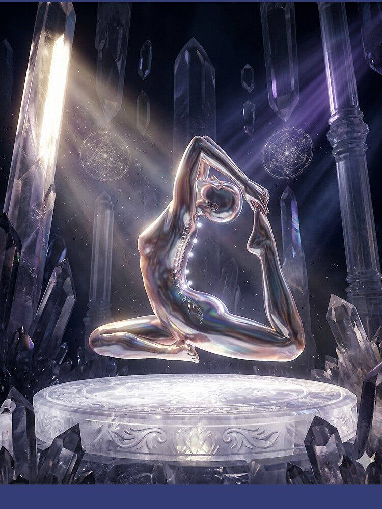 Yoga Goddess in a Crystal palace by Daveslite