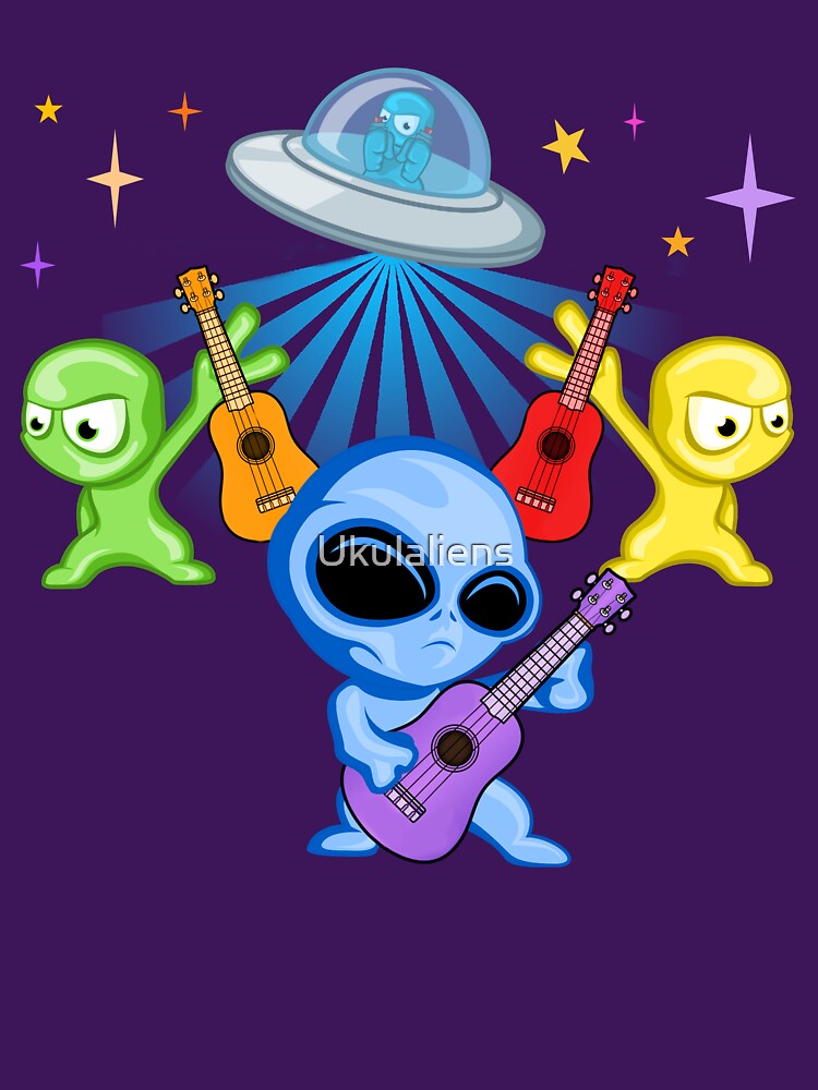 Ukulaliens Ukulele Club Coloured Logo by Ukulaliens