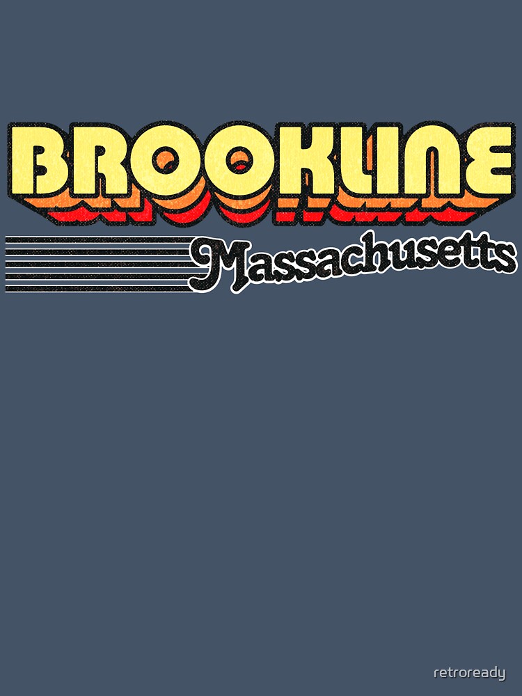 Brookline, Massachusetts | Retro Stripes by retroready