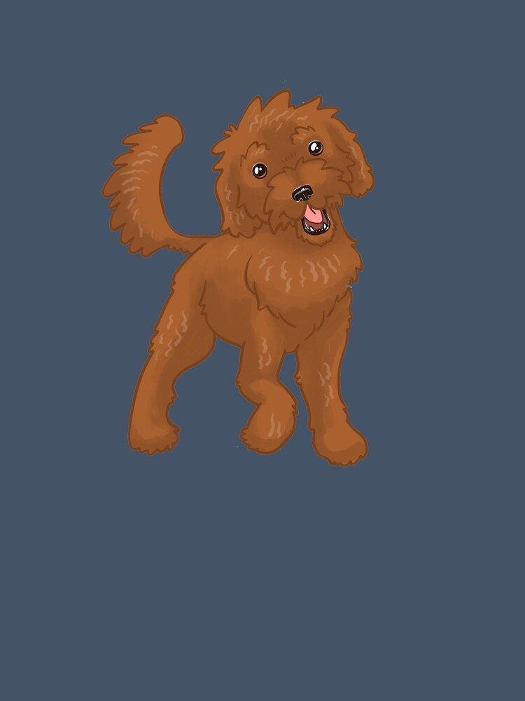 Happy Red Doodle Dog by showersnack