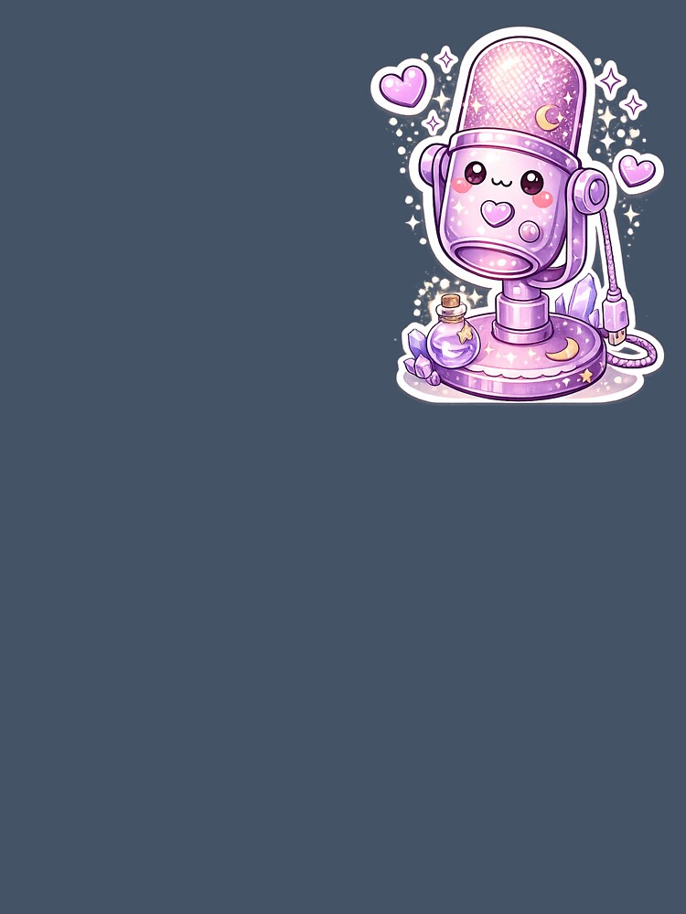 Enchanted Kawaii Microphone Sticker by Christiana-Art