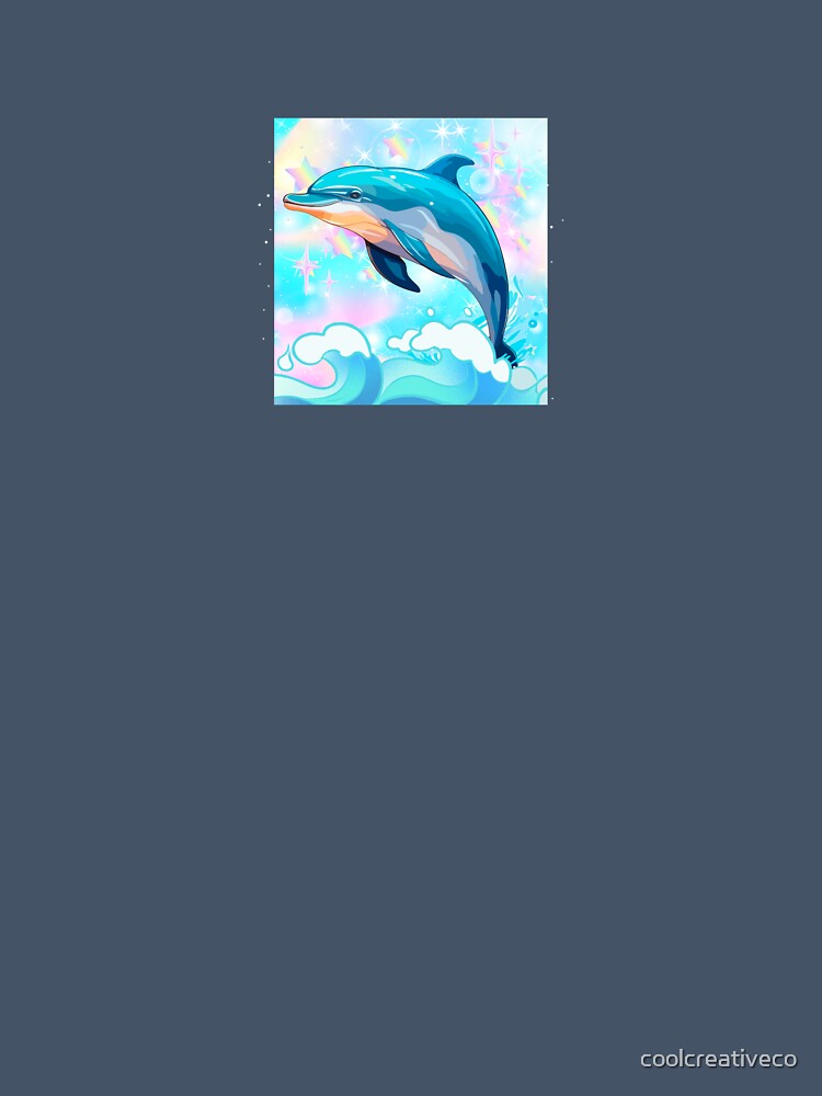 dolphin holographic ocean summer by coolcreativeco
