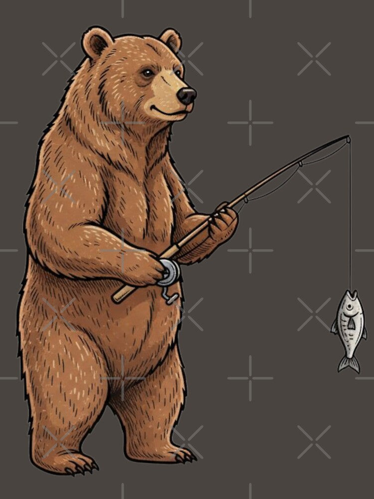 Bear fishing by Too Kool Designing