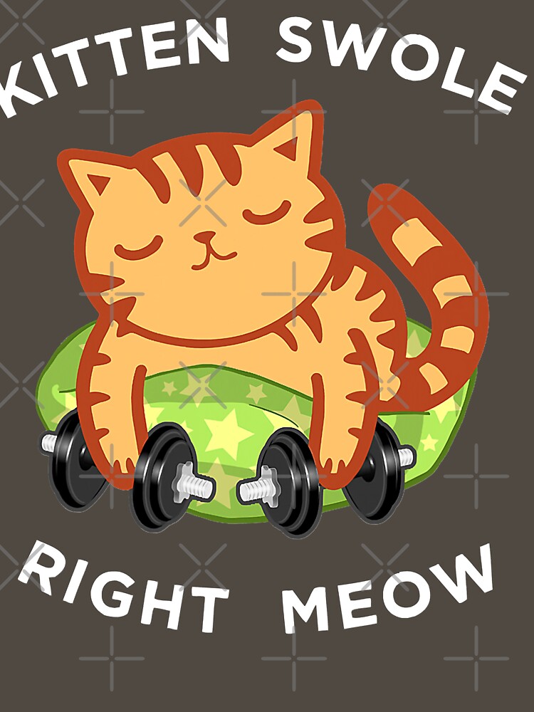 Funny Lifting Right Meow Cat, Workout Gym Kitty by ZacharyMarcus