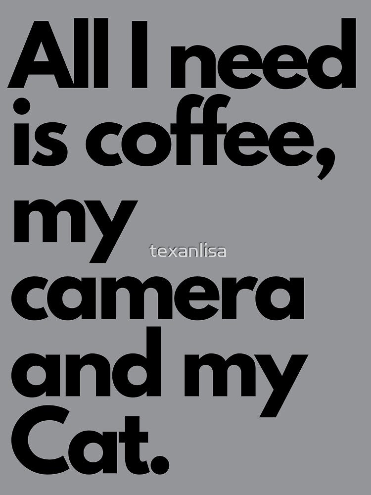 Coffee, Camera, Cat by speakupandshine