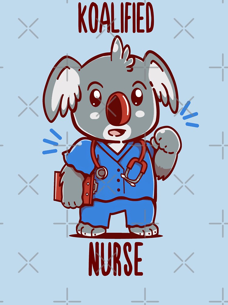 Koalified Nurse - Koala Animal Pun Shirt by TechraNova