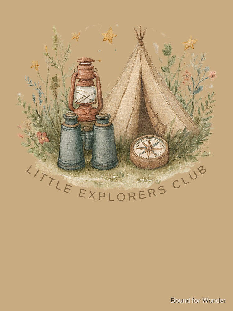 Little Explorers Club | Kids Camping & Outdoor Adventure Illustration by Bound for Wonder