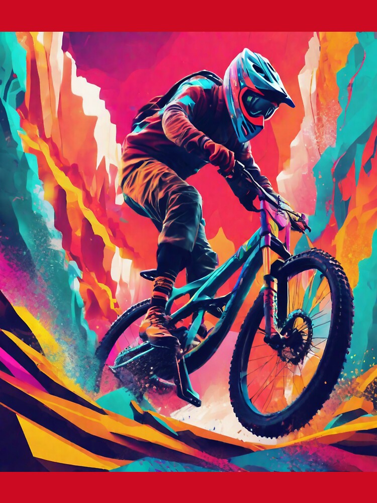High-Flying Thrills: Jumps and Stunts in Mountain Biking by Artisticanvas