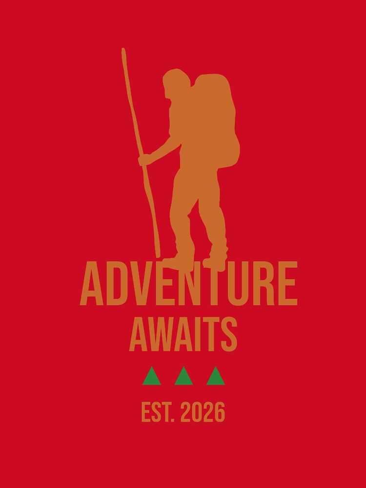 Adventure Awaits. Men Hiking. by FigTreeFactory