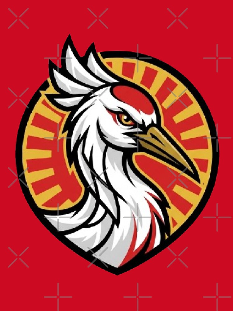 Japan Soccer Crane - Japanese Football Fan 2026 Emblem by NewDesignFR Unisex , , , Long Sleeve Tee