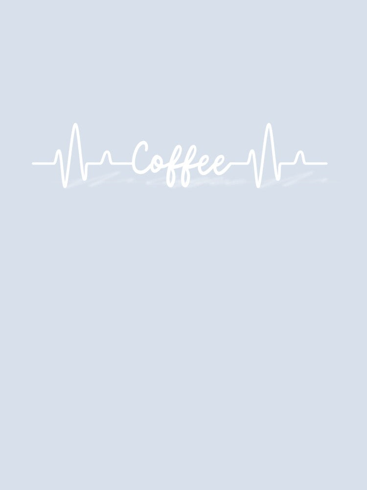 Coffee Heartbeat White by Nirmay Creations