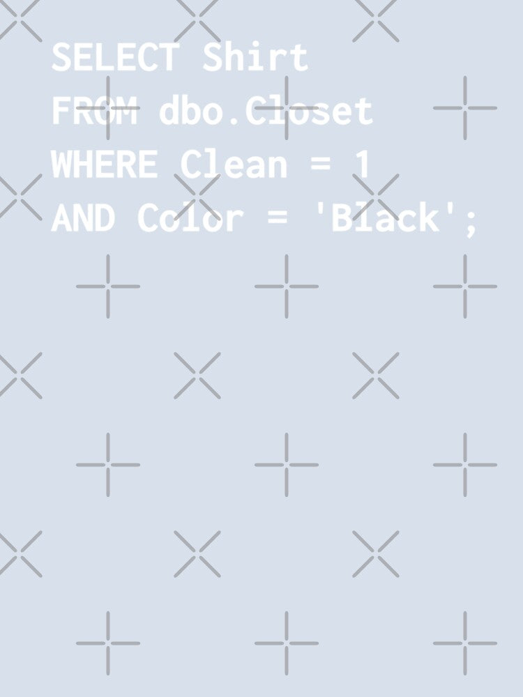 Retro Funny SQL Design for Programmer Humor Programming Gift by CTankdesign