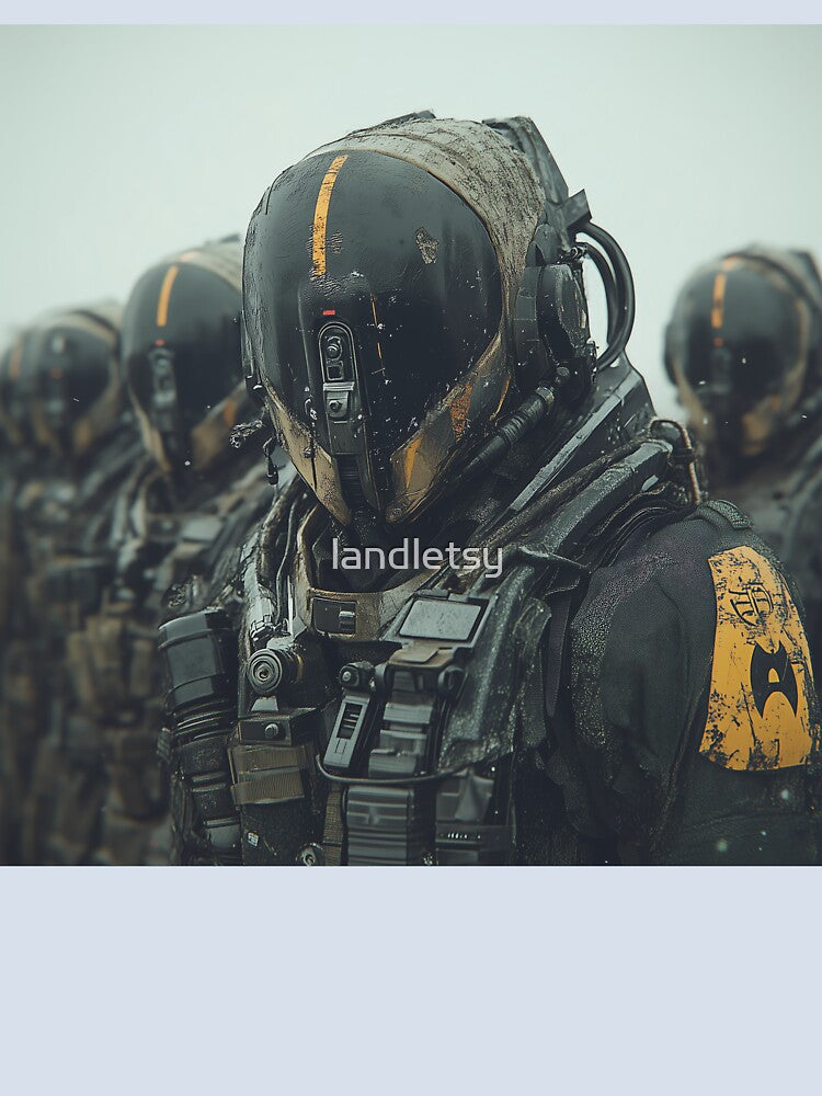 Armoured Futuristic Soldiers in a Dystopian World by landletsy