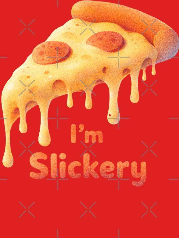 Cheesy Slice of Pizza with Cheesier Slogan by ShindigiddyDog