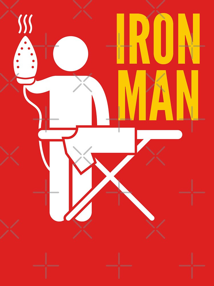 Iron Man ironing (Red) by CherieTree