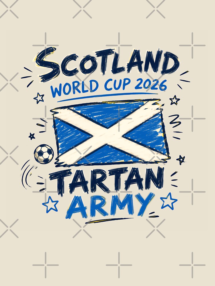 Scotland World Cup 2026 Tartan Army Scottish Football Supporter by JonesFlora2025 Unisex , , , Long Sleeve Tee