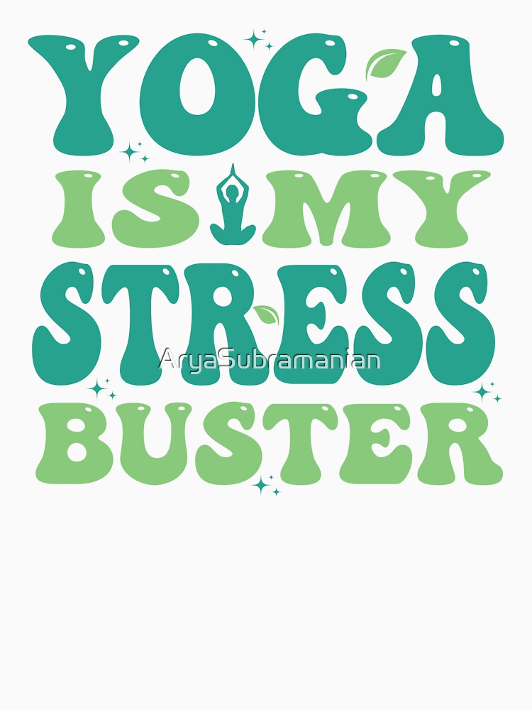 Cute yoga shirt | Green Groovy Design by AryaSubramanian