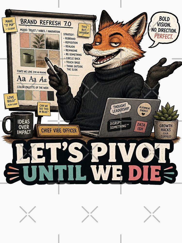 Startup Fox Anti Corporate Pivot Coworker Office Gift by Gentlestate