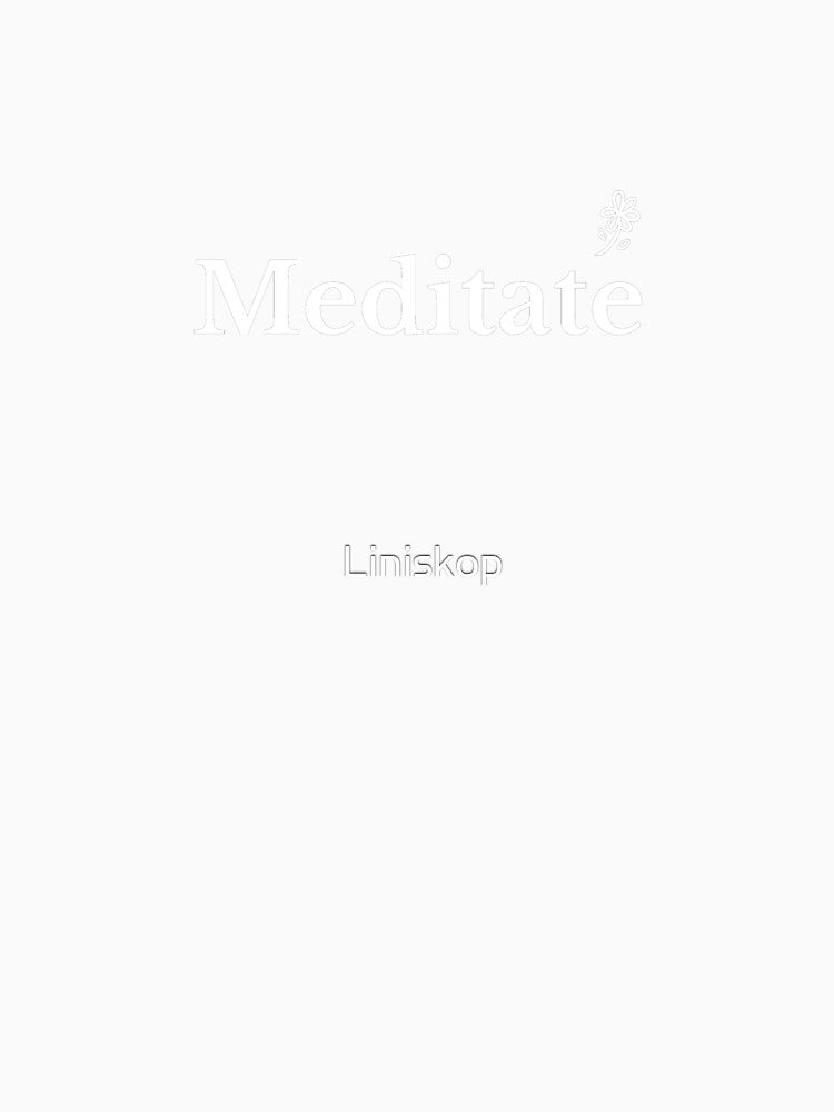 Meditate - Yoga Design by Liniskop