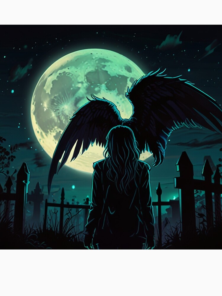 Dark Street Art Urban Gothic Print | Anime Cyberpunk Artwork by Joy-boy-op