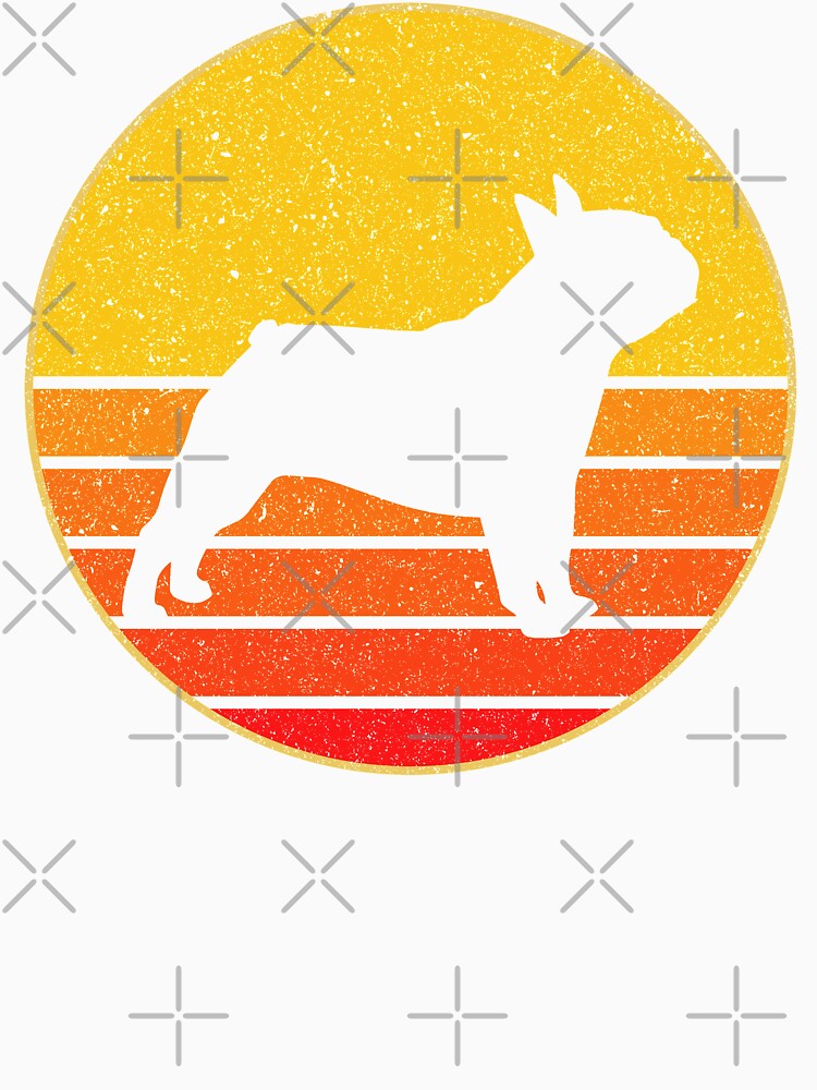 Vintage Animal Retro Pug Lovers Sunset Dog Silhouette Gift by VDKMerch